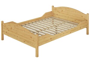 Doppelbett 140x200 Kieferbett Massivholz natur Ehebett Franz�sisches Bett Rollrost 60.30-14
