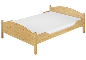 Doppelbett Ehebett 140x200 Kieferbett Massivholz natur Rollrost Matratze 60.30-14M