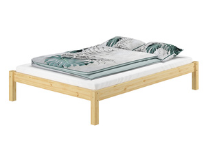 Doppelbett Massivholzbett Kiefer natur 140x200 Futonbett Bettrahmen Einzelbett Rollrost 60.35-14