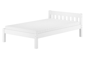Einzelbett Massivholzbett Kiefer wei� 120x200 Bettrahmen Futonbett Rollrost Matratze 60.38-12 W M