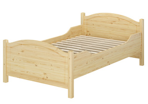 Seniorenbett extra hoch Rollrost 120x200 Massivholz Holzbett Einzelbett G�stebett 60.40-12