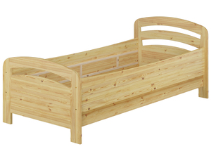Seniorenbett extra hoch Einzelbett 90x200 Kiefer Massivholz Holzbett (ohne Zubeh�r) 60.43-09 oR
