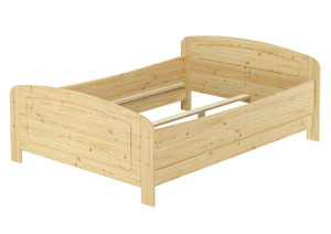 Seniorenbett extra hoch 140x200 Doppelbett Holzbett Massivholz Kiefer Bett ohne Zubeh�r 60.44-14 oR