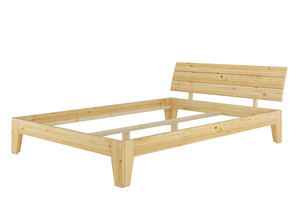 Doppelbett Massivholz-Bettgestell Kiefer natur 140x200 Futonbett ohne Zubeh�r 60.62-14 oR 