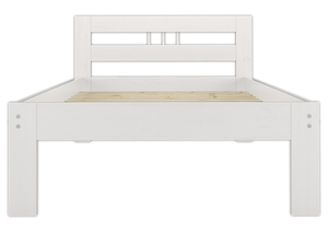 Massivholzbett Kiefer wei� Einzelbett 100x200 Bettrahmen Futonbett Rollrost G�stebett 60.64-10WFL