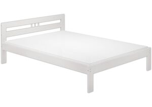 Doppelbett 140x200 Franz�sisches Bett Futonbett Kieferbett wei� Rollrost Matratze 60.64-14 W M