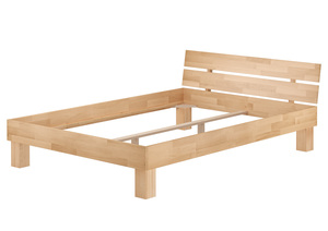 Doppelbett Holzbett Buche natur 160x200 Massivholzbett Ehebett ohne Rollrost 60.80-16 oR