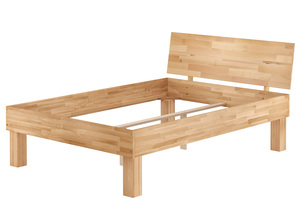 Doppelbett f�r XXL-Gewicht Buche 140x200 hohes Massivholzbett Seniorenbett 60.81-14oR