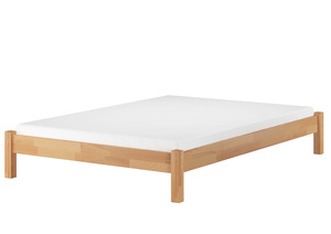 Doppelbett Futonbett 140x200 Bettrahmen Buchebett Massivholz Rollrost Matratze 60.84-14 M