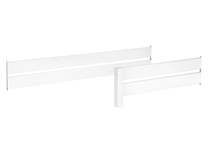 Kindersicherung Rausfallschutz wei� f�r Etagenbetten Modell 60.16 f�r untere Liegefl�che 60.Kisi-16W