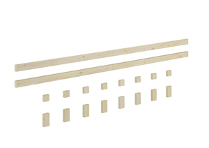 H�henverstellbare Lattenrostauflage Holzleisten Fichte unbehandelt 70.96-02