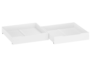 Bettkasten zweiteilig aus Buche als Staukasten f�r unsere Betten - Buche wei� - 90.10-BS32-W