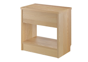 Metallfreier Nachttisch Esche massiv mit Schublade 90.20-K11