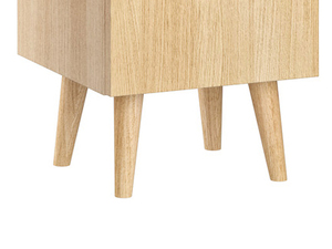 Fu�-Set Eiche mit Platte f�r Badm�bel (4 St�ck f�r ein M�bel)