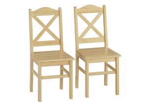 K�chenstuhl Massivholzstuhl Esszimmerstuhl Kiefer 2x St�hle 90.71-20-D 