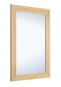 90.90-91 Spiegel Wandspiegel Garderobenspiegel Holz Rahmen 89x59 cm eckig Holzspiegel