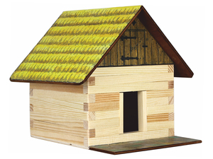 Holzbaukasten Heuschober 70 Teile Modellbaukasten 91.9000-07