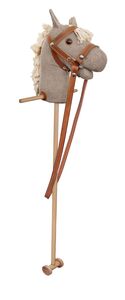 Steckenpferd mit Rad Holzpferd Hobby Horsing Farbe hell 96-333