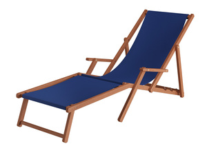 Liegestuhl XXL extra schwere Ausf�hrung Sonnenliege Holz Deckchair Massivholz Gartenm�bel V-10-500