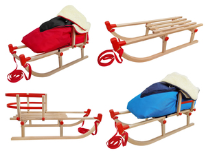 Davos Klappschlitten kleiner Holzschlitten Zubeh�r w�hlbar V-22-090