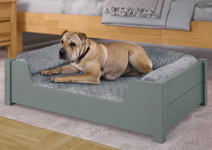 Kuscheliges Haustierbett 80x50 cm, Kiefer grau V-30.32-G-80x50