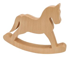 Weihnachtsdeko Tischdeko Schaukel-Pferd, Stern, Baum o. 3er-Set Buche Ge�lt V-40.11-21