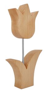 Handgefertigte Holztulpen Buche Echtholz Holzblumen Dekoration V-40.11-Tulpen