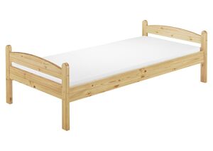 Einzelbett Bettrahmen 90x200 Kieferbett natur Massivholz Futonbett Zubeh�r w�hlbar V-60.32-09
