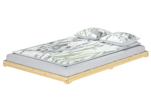 Futonbett Bodenbett extra niedriges Holzett 140x200 Kiefer lackiert Zubeh�r w�hlbar V-60.47K-14