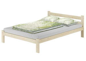 Doppelbett G�stebett 140x200 Fichte massiv unbehandelt mit w�hlbarem Zubeh�r V-60.60N-14