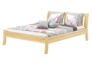 Stilvolles Doppelbett 180x200 cm Kiefer massiv Bauart geschwungen Zubeh�r w�hlbar V-60.61-18
