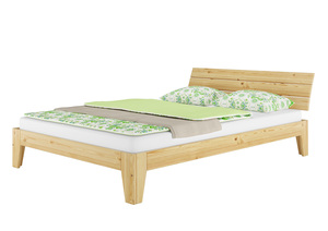 Doppelbett Massivholz Kiefer natur 160x200 Futonbett Ehebett Zubeh�r w�hlbar V-60.62-16