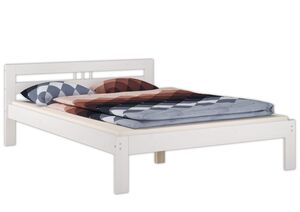 Einzelbett wei� Bettgestell Kiefer massiv Bettrahmen 120x200 Futonbett Zubeh�r w�hlbar V-60.64-12W