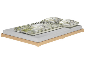 Niederflurbett Studentenbett Teenagerbett 140x200 Buche Massivholz mit w�hlbarem Zubeh�r V-60.66-14