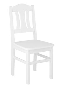 Kchenstuhl Massivholzstuhl wei Esszimmerstuhl im Einzel- oder Doppelpack V-90.71-26W
