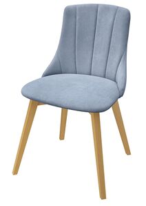 Gem�tlicher Polstersessel graues Polster, Stuhlbeine in Buche natur V-90.71-60P38