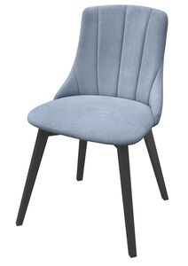 Gemtlicher Polstersessel graues Polster schwarze Stuhlbeine V-90.71-60SwP38