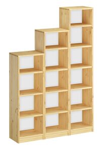 Holzregal Bcherregal verschiedene Hhen Wandregal Massivholz Kieferregal V-90.82-40