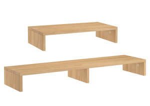 TV-Erh�hung Holzablage Monitorst�nder Buche optionale Breite V-90.84-55