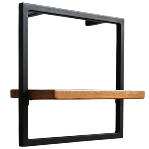 platzsparendes Wandregal small mit schwarzem Rahmen, verschiedene Farben w�hlbar