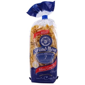 Grand M�re Eiernudeln aus dem Elsa� Mini Coques Mini Muscheln 250 Gr.