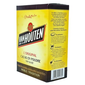 VAN HOUTEN LORIGINAL CACAO EN POUDRE non sucr� - Kakao ohne Zucker 250 Gramm