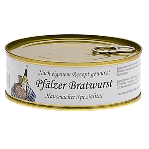 Pf�lzer Bratwurst gep�kelt - Hausmacher Spezialit�t aus Schweinefleisch 200?g