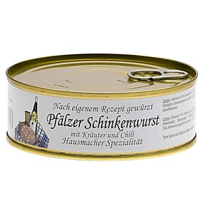 Pf�lzer Schinkenwurst mit Kr�utern & Chili - Hausmacher Spezialit�t 200?g