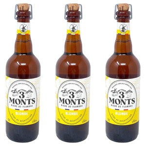 3 Monts Bi�re de Flandre helles oberg�riges Starkbier 3 x 0,75 Ltr. 8,5% mit Sektkorken