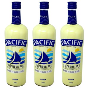 RICARD Pacific Anis Alkoholfrei - Mediterraner Aperitifgenuss in 3 x 1 Liter