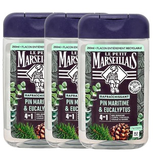 Le Petit Marseillais Duschgel Seekiefer & Eukalyptus 3x250 ml - Frischepflege