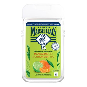 Le Petit Marseillais Duschgel Mandarine & Limette, 250 ml - Frische Pflege aus Frankreich