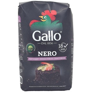 Gallo Venere Schwarzer Vollkornreis - Aromatischer Naturreis aus Italien, 500g
