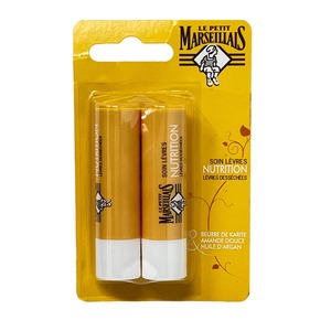 Le Petit Marseillais Lippenpflege Shea Mandel Argan 2 x 4,9 g - Intensive Feuchtigkeit